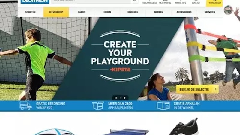 Decathlon nl website